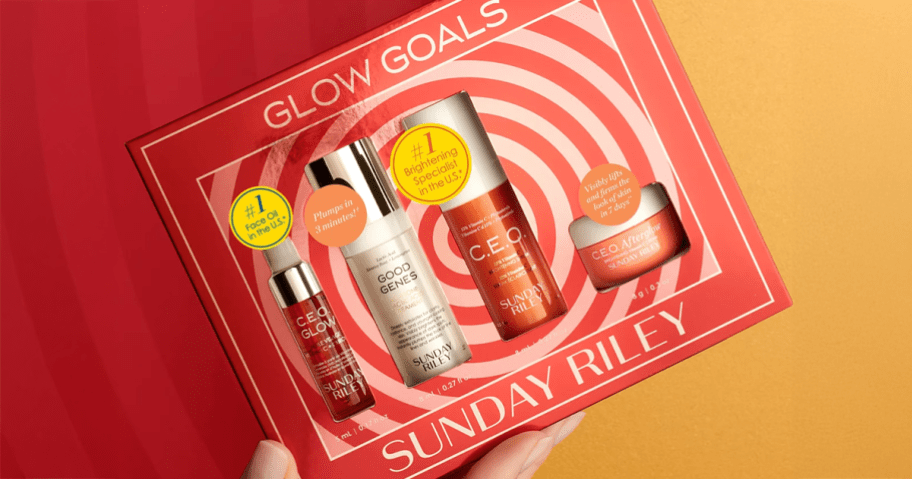 Glow Goals Sunday Riley Set