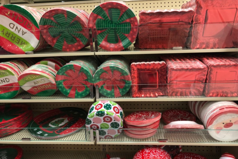 holiday paper plates