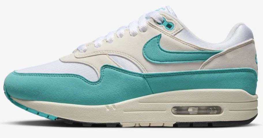 a teal blue and and white womens sneaker