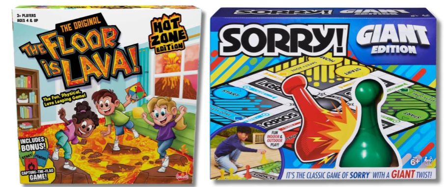 Board Games The Floor is Lava & Sorry Giant Edition