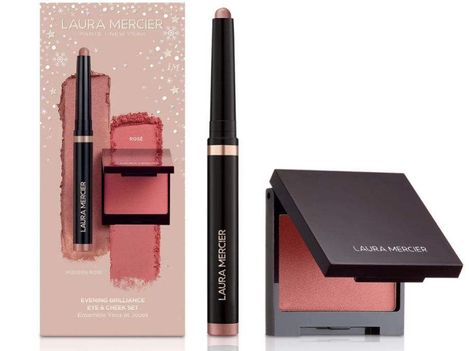 Laura Mercier 2-Piece Evening Brilliance Eye & Cheek Set stock image