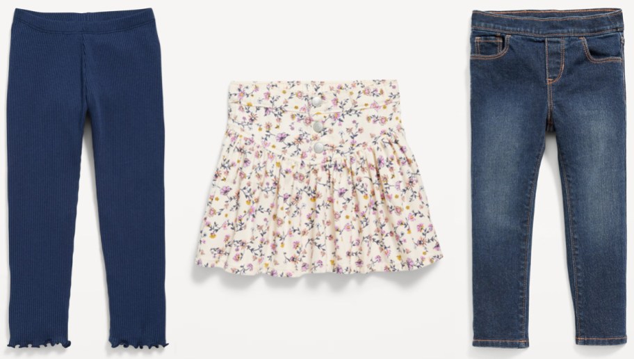 Old Navy Toddler girls pants, jeans, and skirts