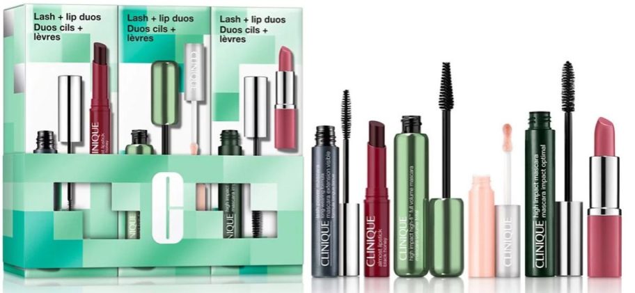 Clinique 6-Piece Lash + Lip Duos Makeup Holiday Gift Set stock image