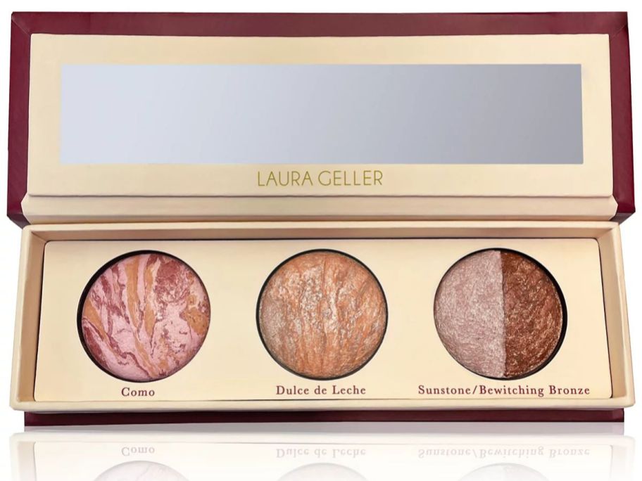 Laura Geller Beauty Geller's Greatest Everyday Heroes Baked Face & Eye Trio stock image