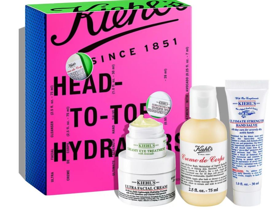 Kiehl's Since 1851 4-Piece Head-To-Toe Hydrators Skincare Set stock image