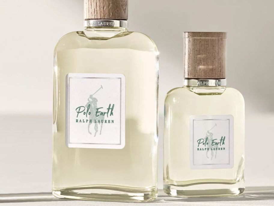 Large and Small bottles of Ralph Lauren Earth fragrances