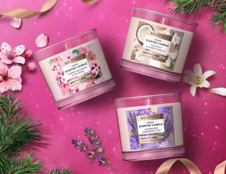 beloved candle trio gift set