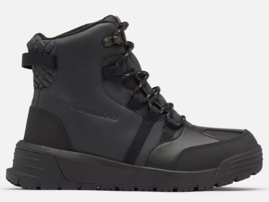 a men's black winter snow boot