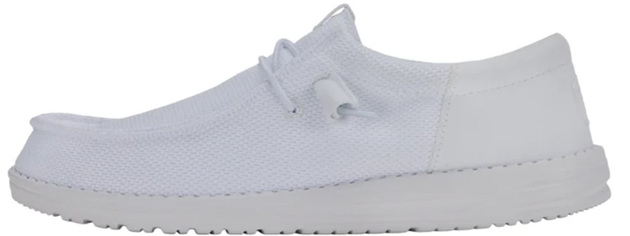 all white heydude sneaker