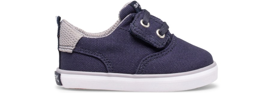 navy blue baby shoe