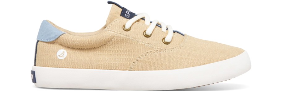 tan sperry kids sneaker