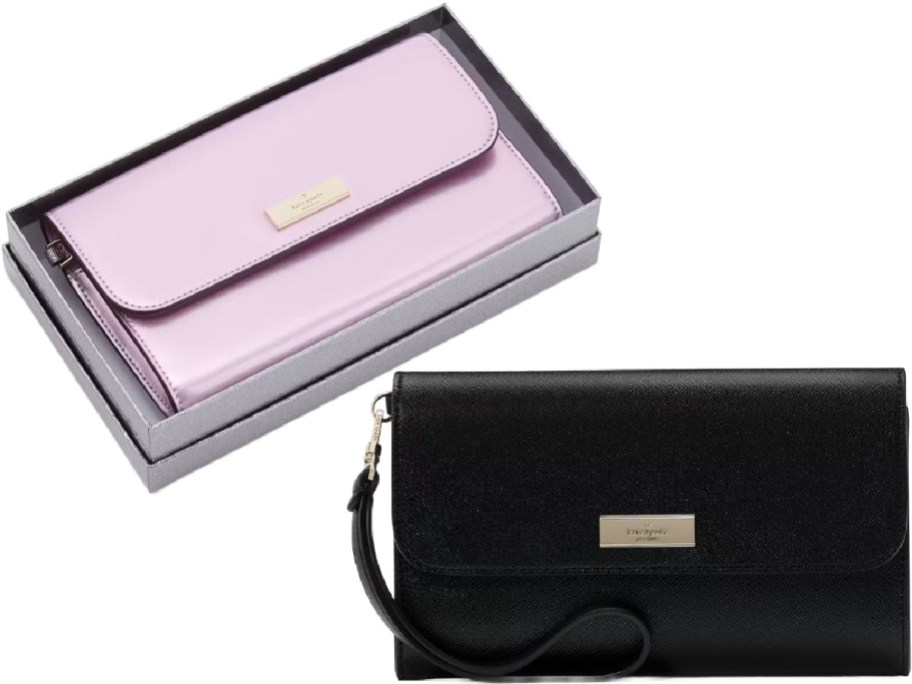 Stock image of two Kate Spade boxed wristlets