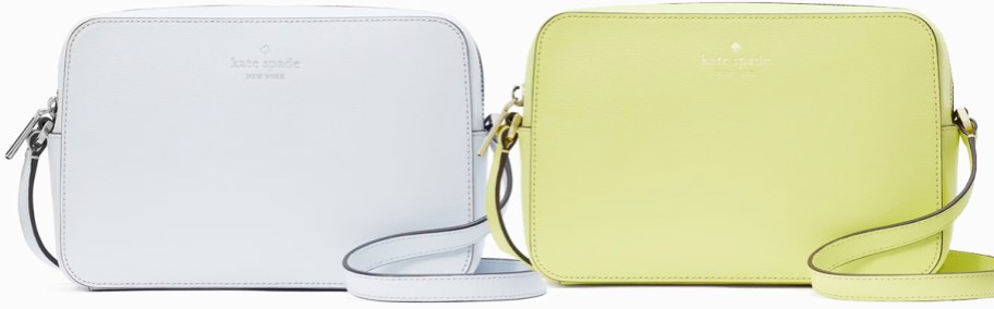 light blue and green crossbody bags