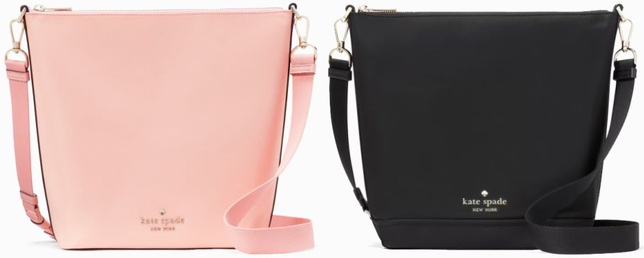 pink and black large crossbody bags