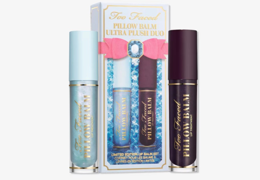 Too Faced Limited Edition Pillow Balm Ultra Plush Duo stock photo