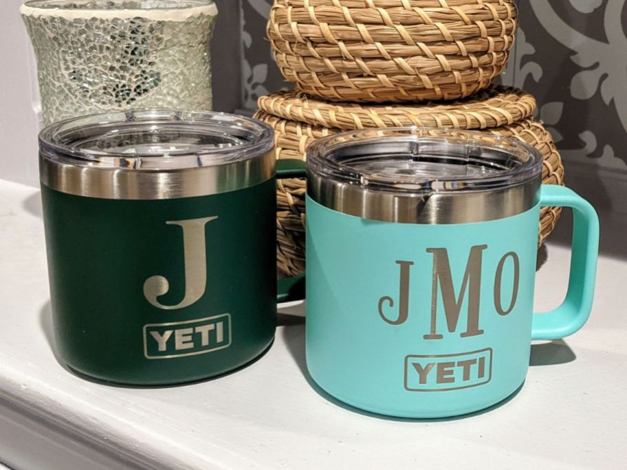 Two Yeti Mugs with customization