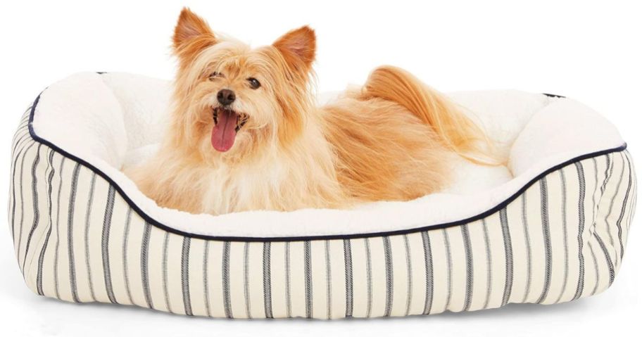 EveryYay Blue Nautical Striped Nester Dog Bed 