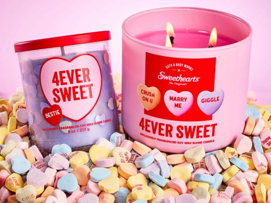 Bath & Body Works 4EVER Sweet Single Wick and 3-Wick Candle