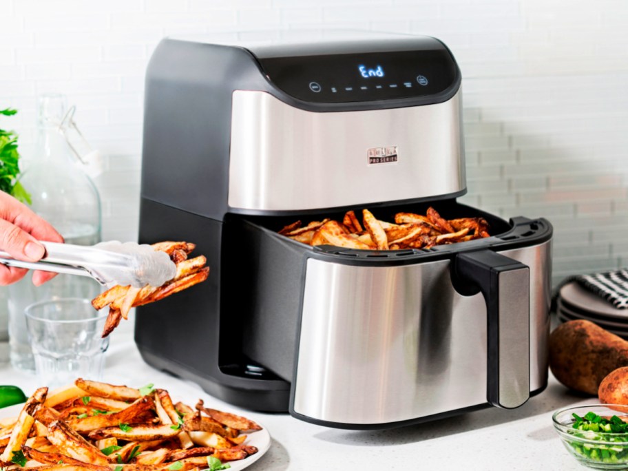 Bella Pro Series 6-Quart Digital Air Fryer w/ Stainless Steel Finish