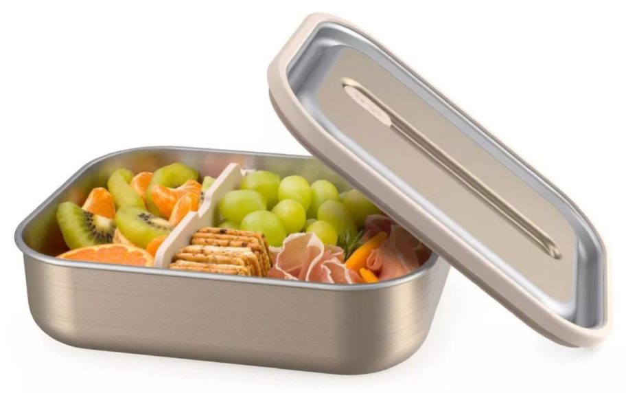 Bentgo Stainless Steel Lunch Box w/ Removable Divider stock image