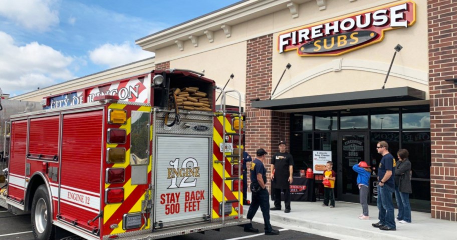 fire truck at firehouse subs