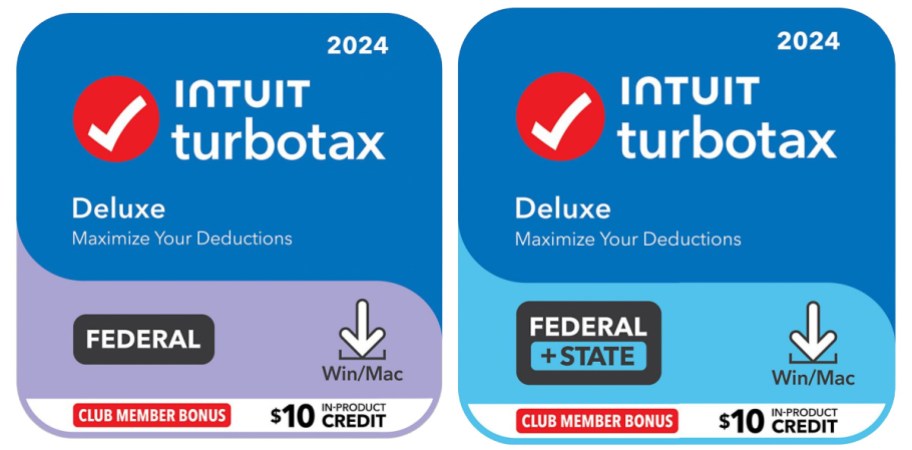 Turbo Tax with $10 credit from Sams club