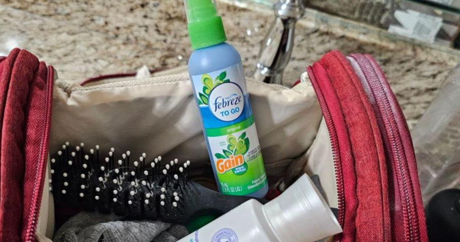 Febreze Fabric Refresher To Go in Gain Original Scent 2.8oz Spray in bag