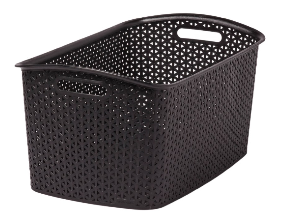 Jumbo Storage Basket in black