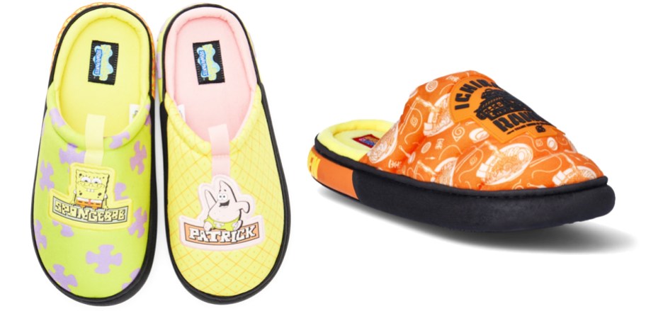 SpongeBob & Patrick and Naruto slippers