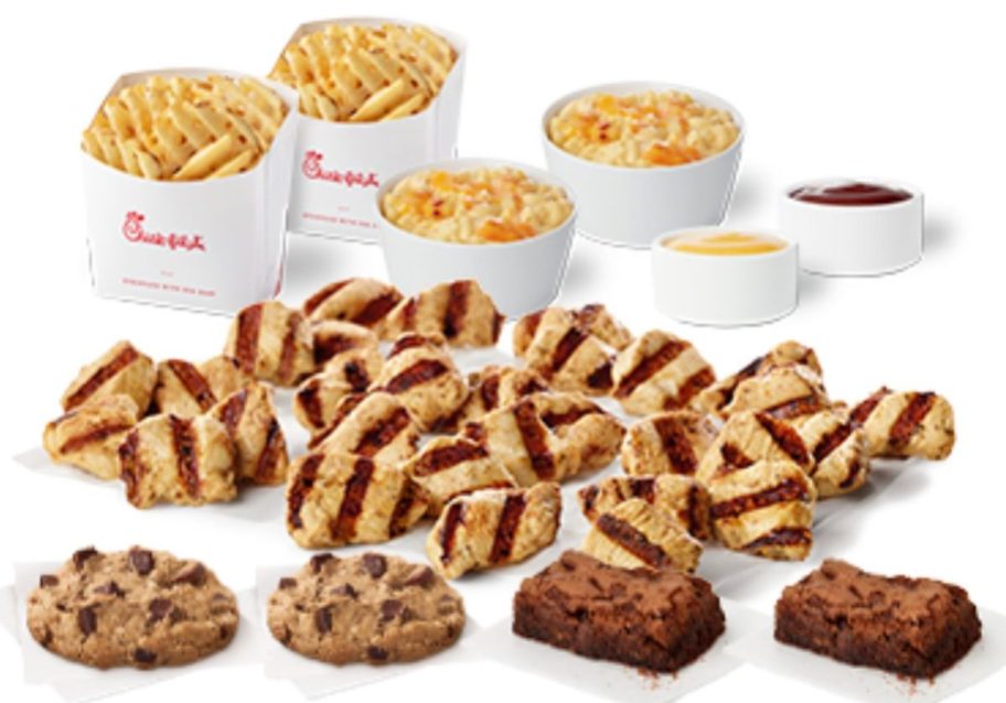 Chick-fil-A Grilled Nuggets Family Style Meal w/ Waffle Fries, Mac & Cheese & Treats