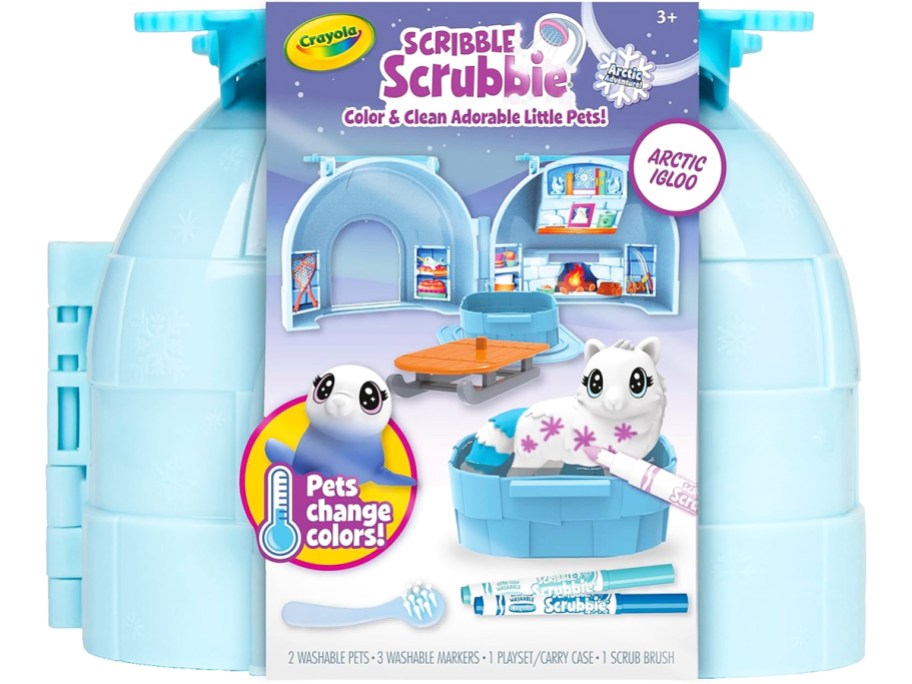 igloo themed Crayola Scribble Scrubbie Pets set