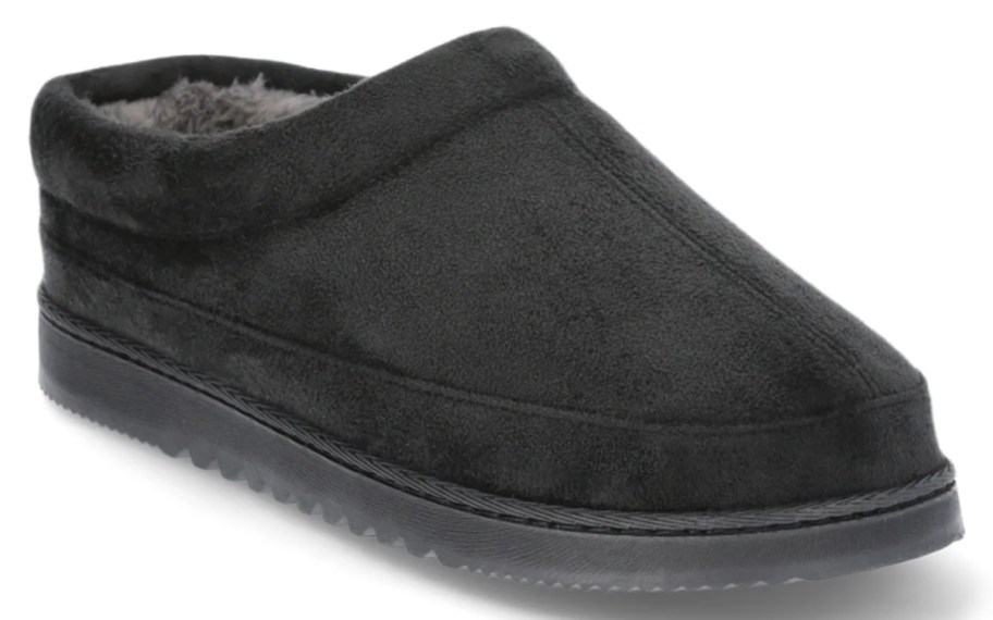 a black clog style slipper shoe