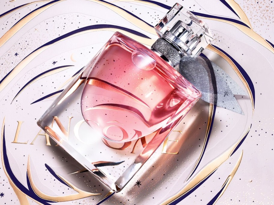 pink bottle of Lancome La Vie Est Belle Eau De Parfum