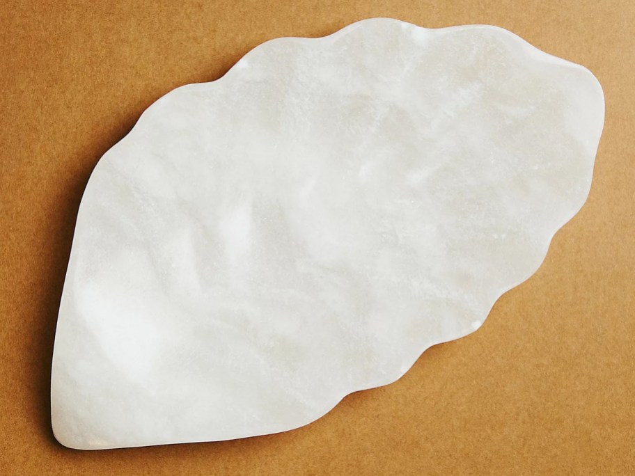 Anthropologie Alabaster Leaf Trinket Dish