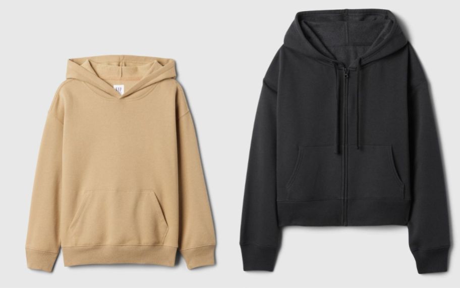 a kids and womens gap hoodies