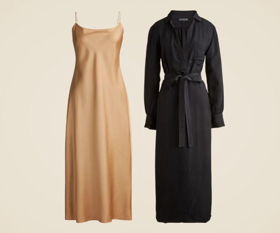 2 maxi length jcrew dresses