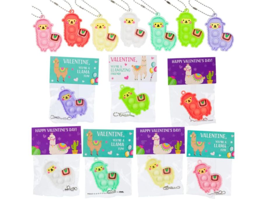 Valentine Pop-Its Llama toys