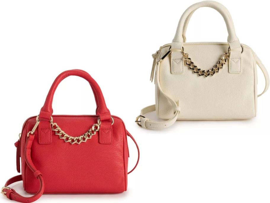 LC Lauren Conrad Jordyn Chain Barrel Crossbody Bags