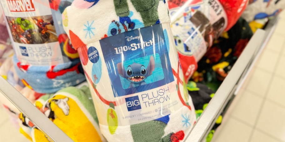 lilo and stitch blanket on shelf 