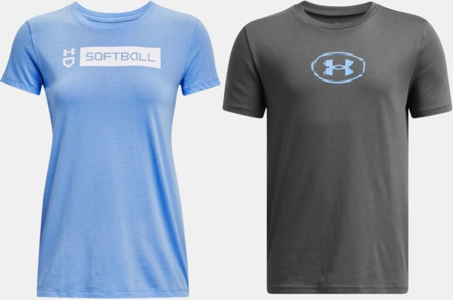 stock image of two under armour tees