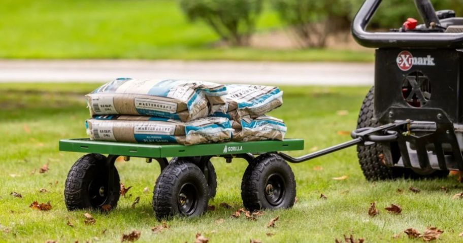 Gorilla Steel 32 x 18 Utility Garden Cart Towed