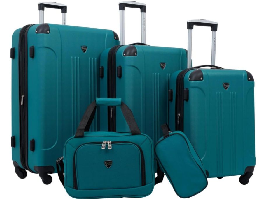 Travelers Club Chicago Hardside 5-Piece Luggage Set