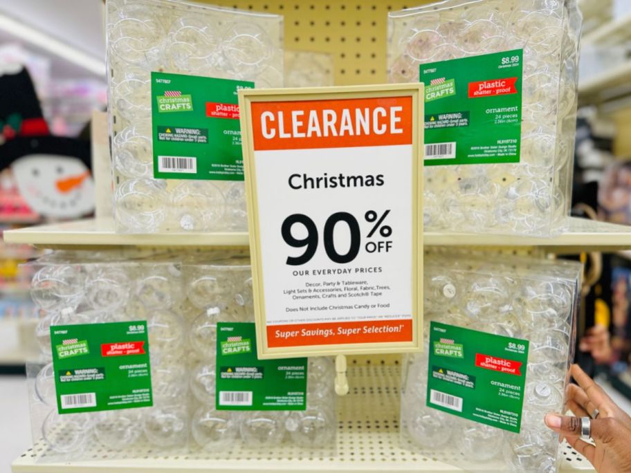 Hobby Lobby Shatterproof Christmas Ornaments