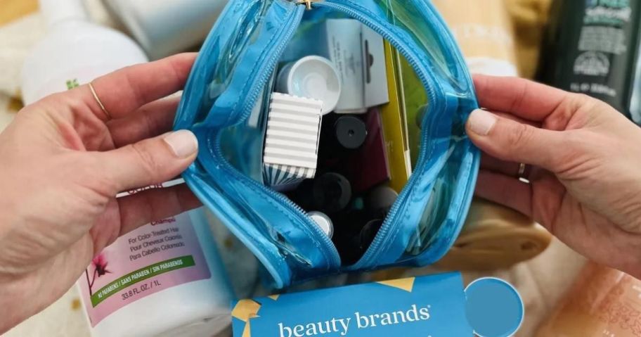 fingers opening a beauty <a href='https://ecobeko.com/category/gifts' target='_blank' rel='follow'>brands</a> discovery bag” width=”912″ height=”479″></p>
<p>Each Beauty Brands Discovery Bag is packed with sample and travel-size products <em>and</em> ranges in value up to $83! It’s a great way to test out some new products without having to commit to a full-size and save a boatload, as some of these luxury beauty products can get pretty spendy.</p>
<p>Plus, many of these discovery <a href='https://www.dealfordeals.in/bags-backpacks' target='_blank' rel='follow'>bags</a> also contain an offer for a salon service!<b></b></p>
</p></div>
<div readability=