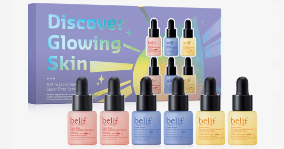 belif Super Drops Discover Glowing Skin Mini Kit