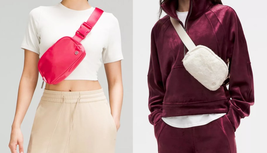 two women wearing lululemon Everyday Belt Bags