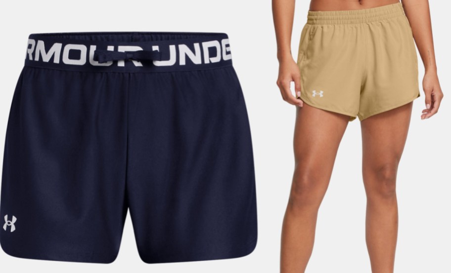 under armour woman and girl shorts