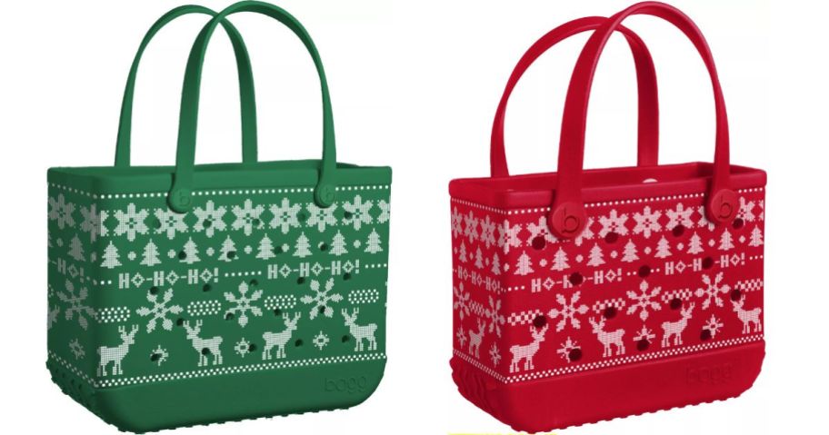 Original Bogg Bag Limited Edition Christmas Ugly Sweater stock images