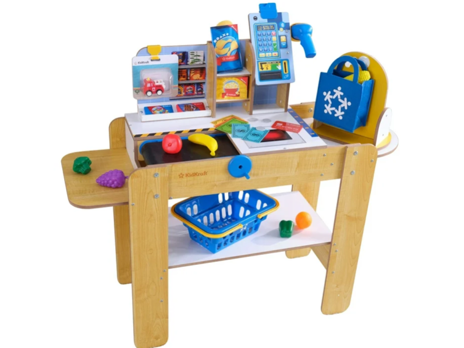 KidKraft Wooden Grocery Store Self-Checkout Center