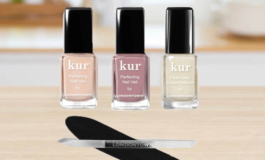 three londontown kur nail polish and file 